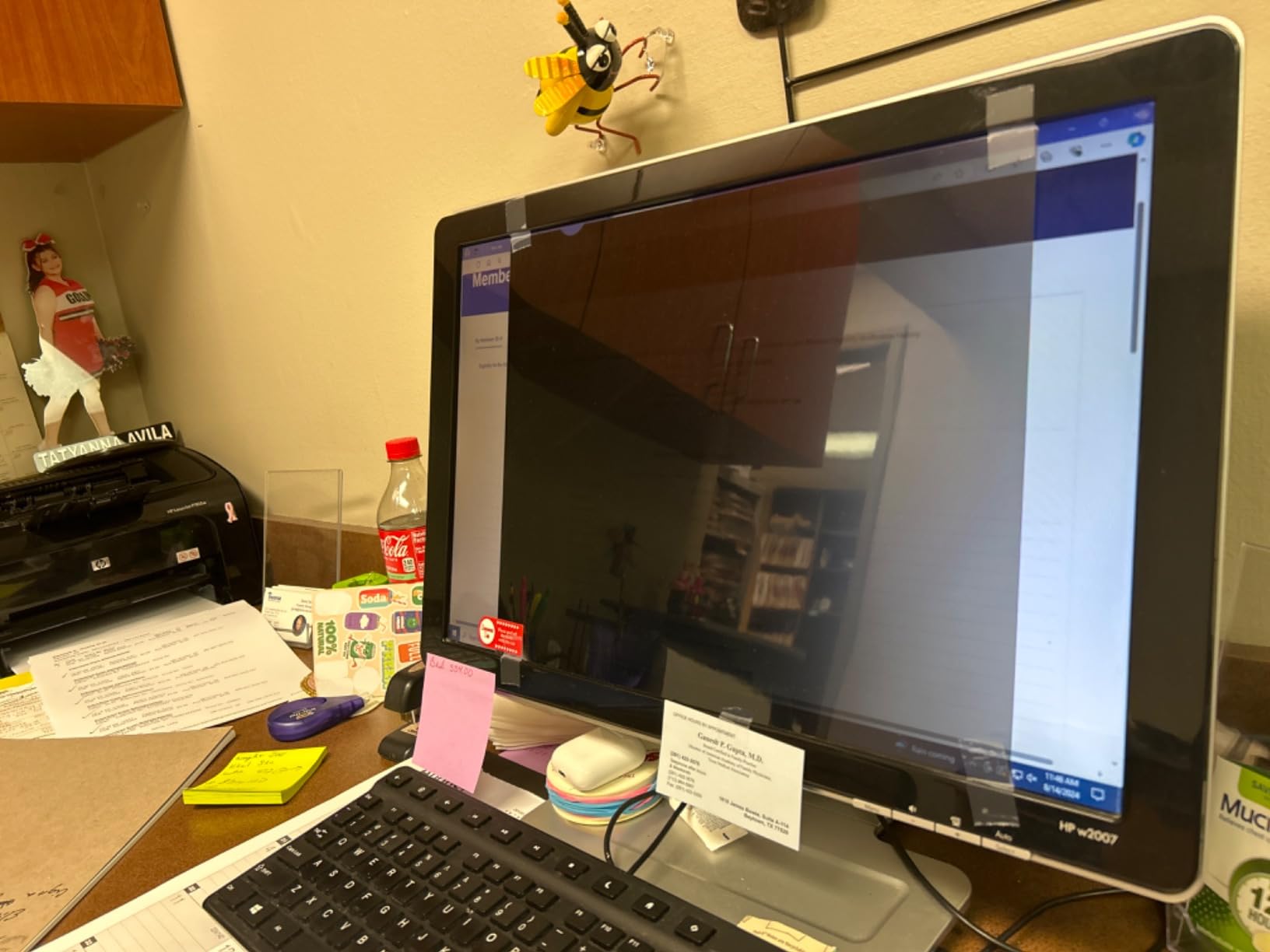 24 Inch - 16:9 Aspect Ratio - Computer Privacy Screen Filter for Widescreen Monitor - Anti-Glare - Protects Eyes from Harmful Glare and Blue Light [WELINC™ Light] customer photo 2