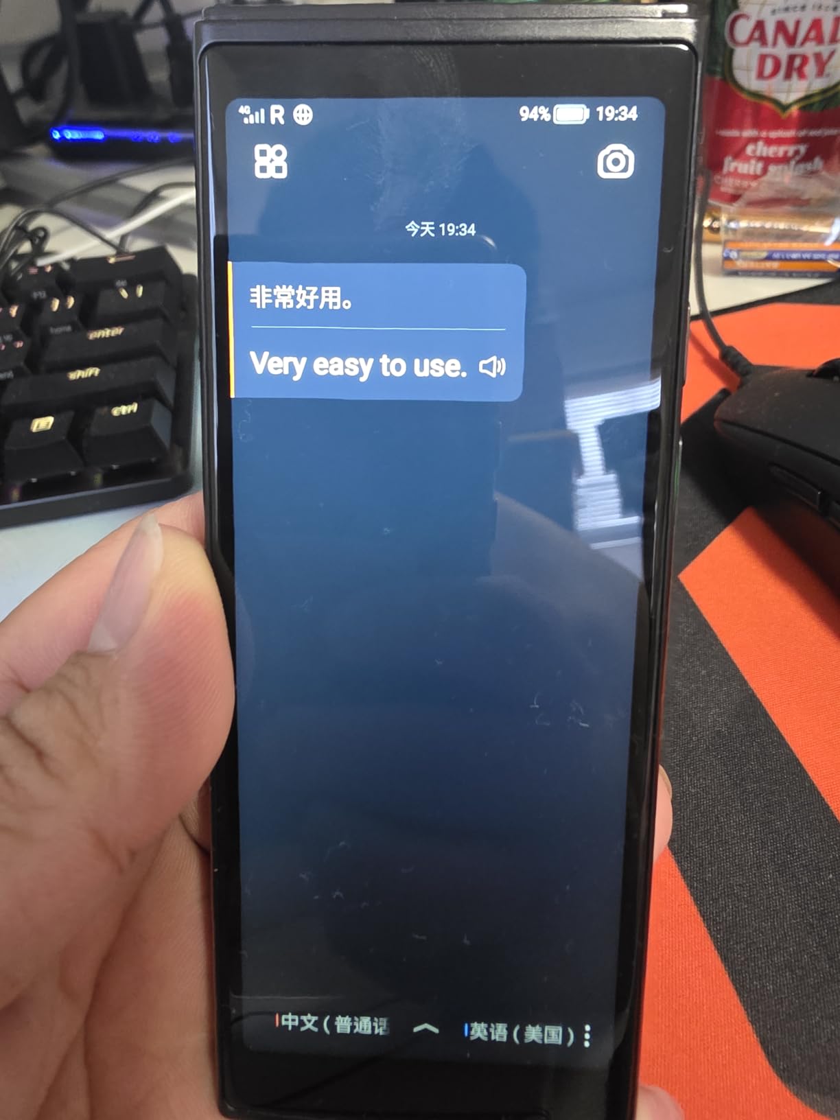 iFLYTEK AI Language Translator Device, Real-Time Two-Way Voice Translator customer photo 1