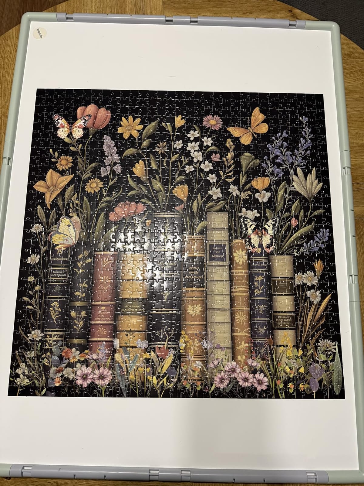 Wildflowers Puzzles for Adults 1000 Pieces, PICKFORU Wildflower Pages Jigsaw Puzzle, Vintage Book Puzzles for Book Lover, Plant Floral Flowers Puzzle as Home Decor customer photo 1