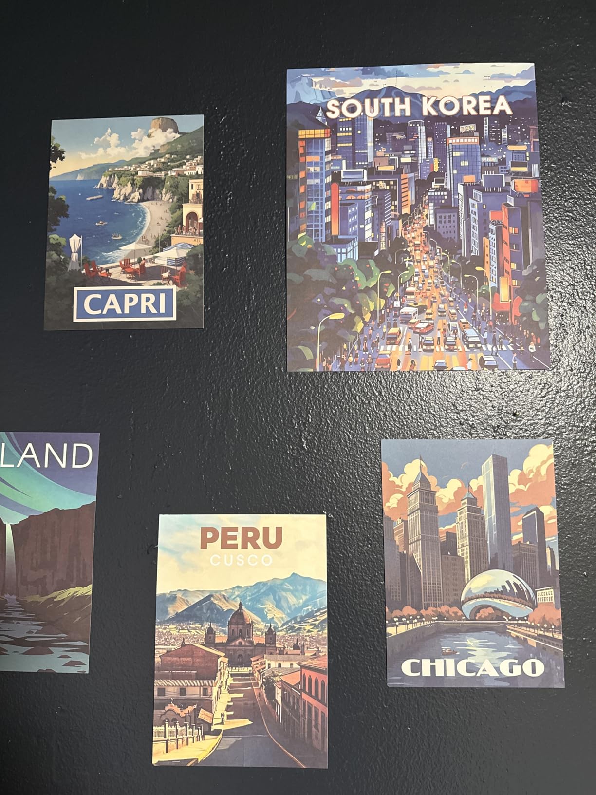 97 Decor Vintage Travel Posters, City Wall Collage Kit, 40 Pcs 4x6 customer photo 1