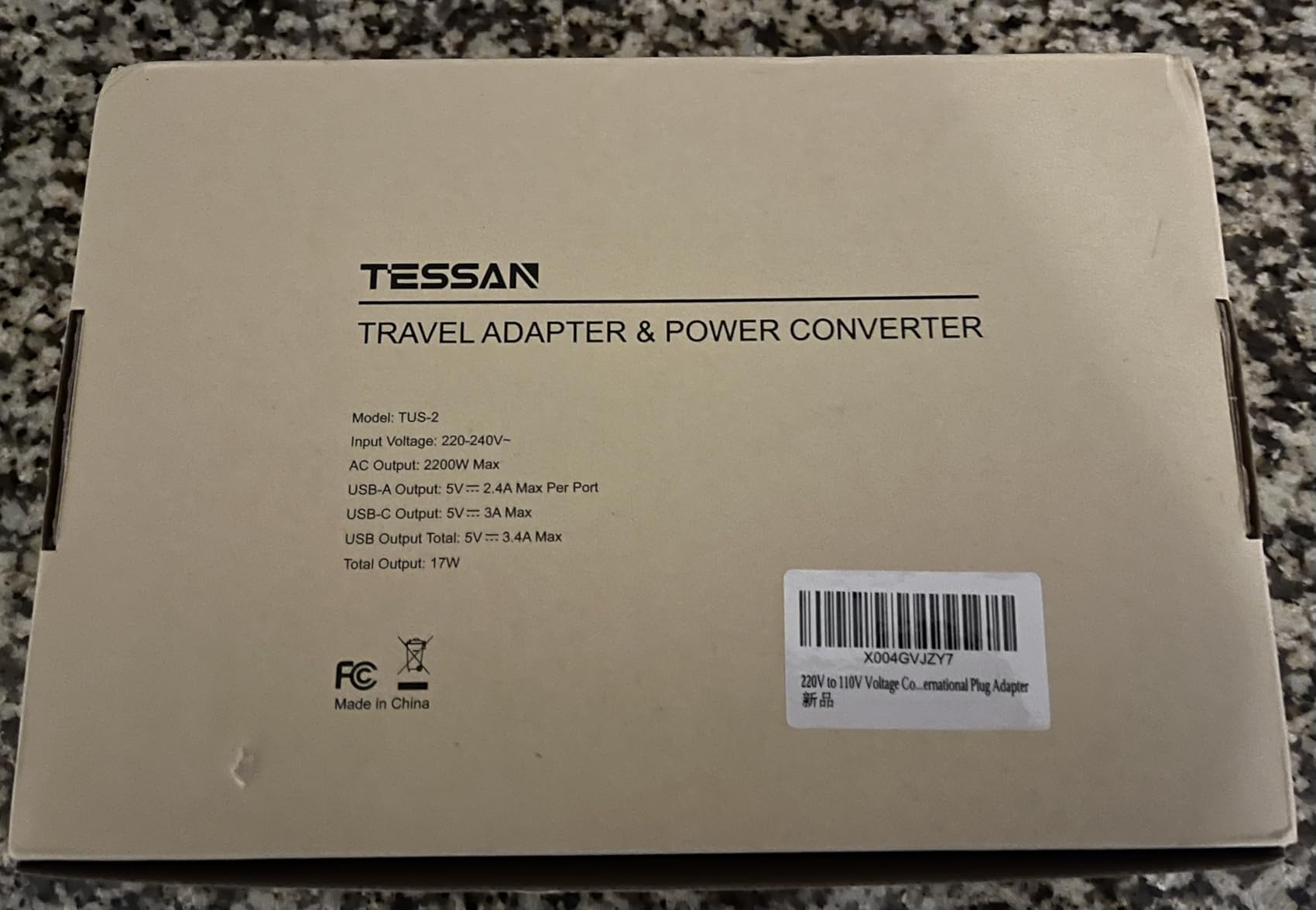 TESSAN Voltage Converter US to Europe, 220 to 110 Voltage Converter customer photo 1