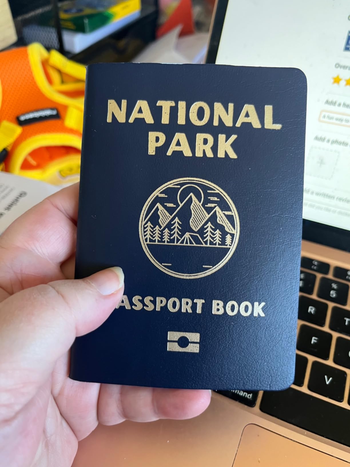 National Parks Stamp Book with Sticker Set: Passport-Sized National Park Book with Passport Stickers, Travel Planner, Map, and Parks Checklist Tracker customer photo 1