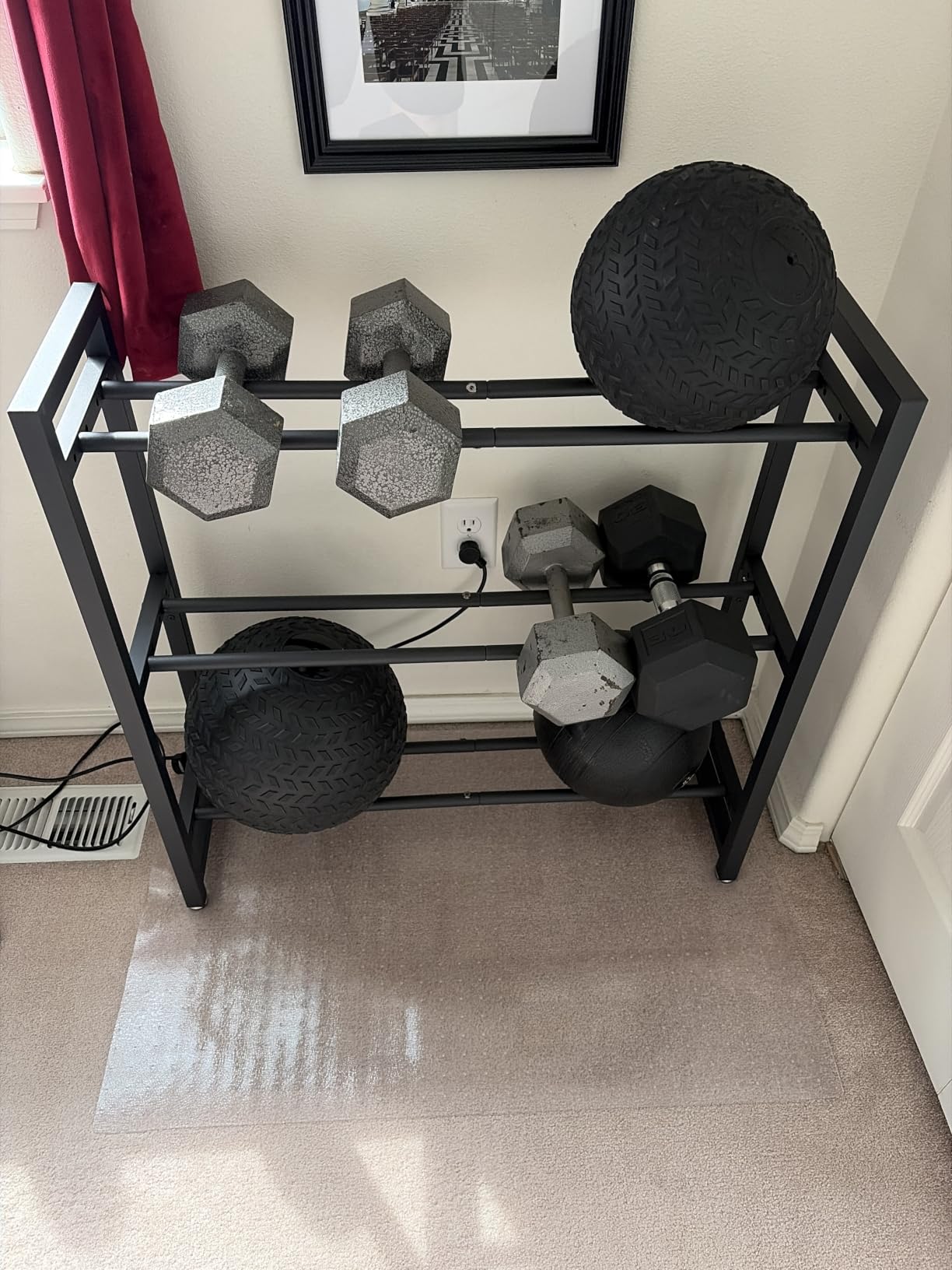 3 Tier Dumbbell Rack, Weight Rack for Home Gym customer photo 2
