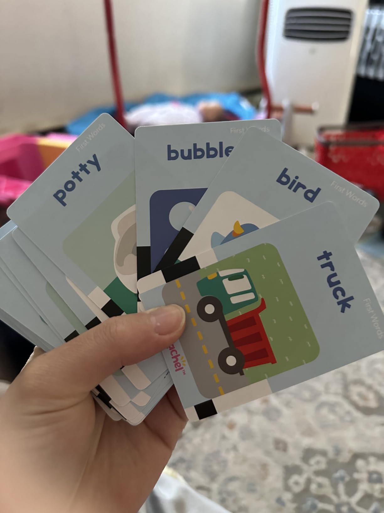 Ms. Rachel First Words Flash Cards, Electronic Card Reader, 100 Words customer photo 2