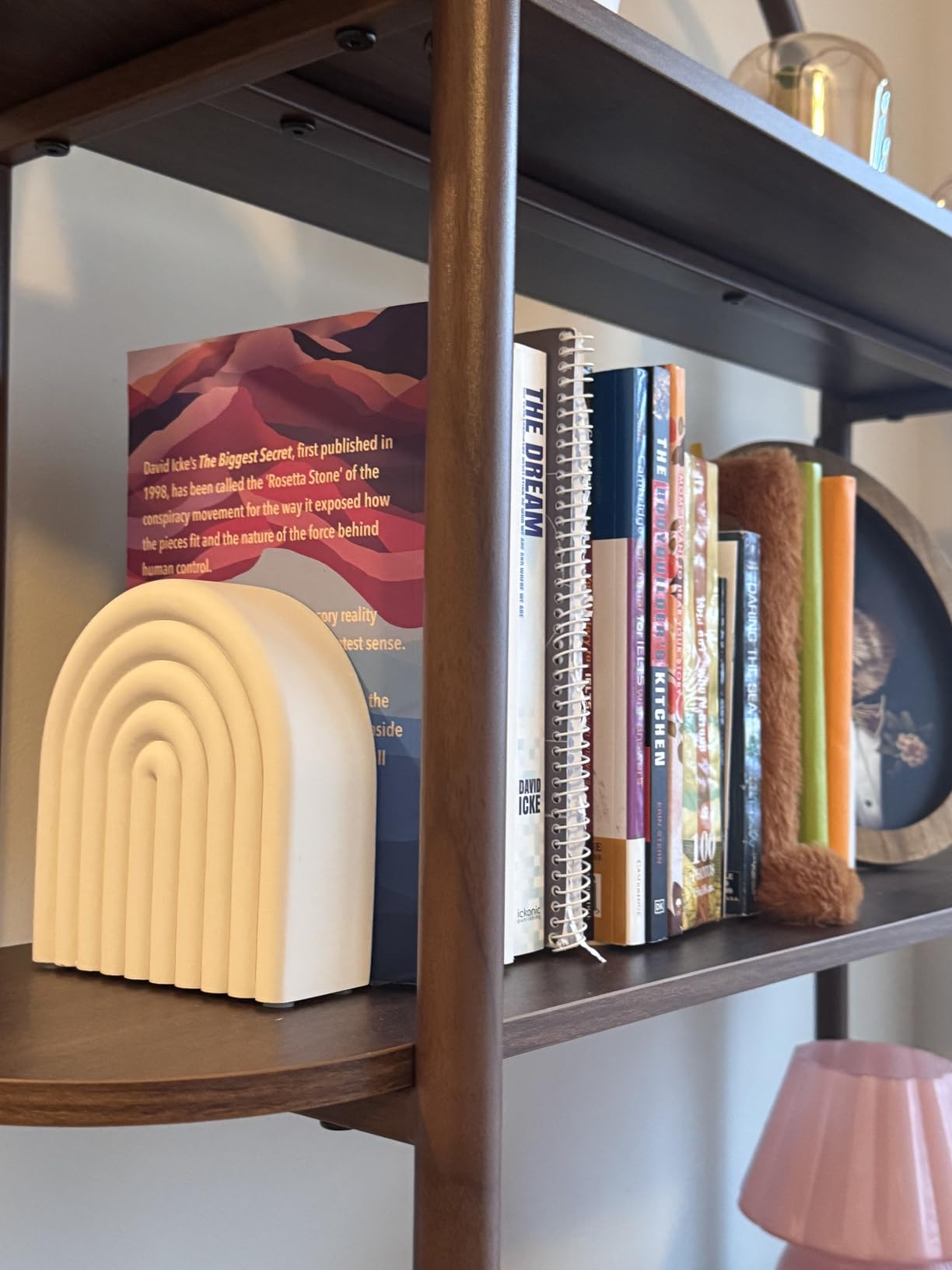 Decorative Concrete Bookends for Heavy Books - Stylish Set of 2, Anti-Slip customer photo 1