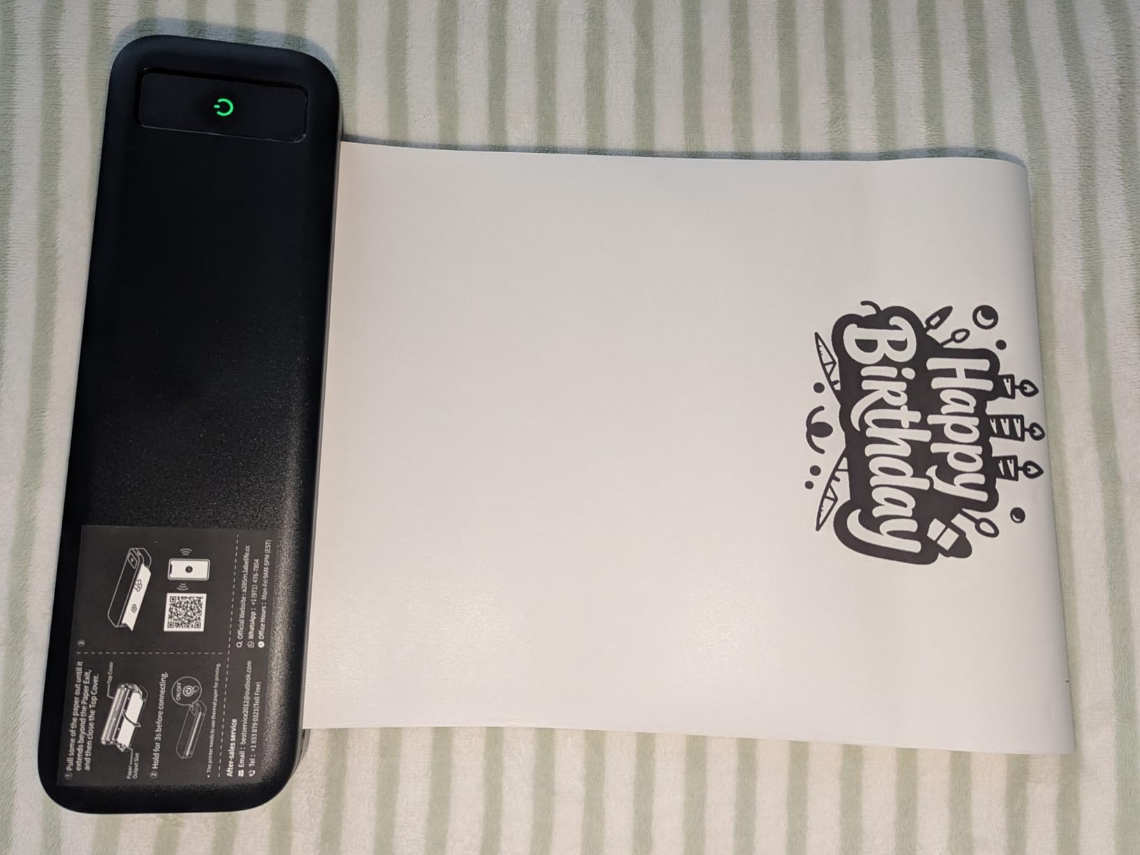 Portable Printers Wireless for Travel, Inkless Thermal Printer with Case customer photo 1