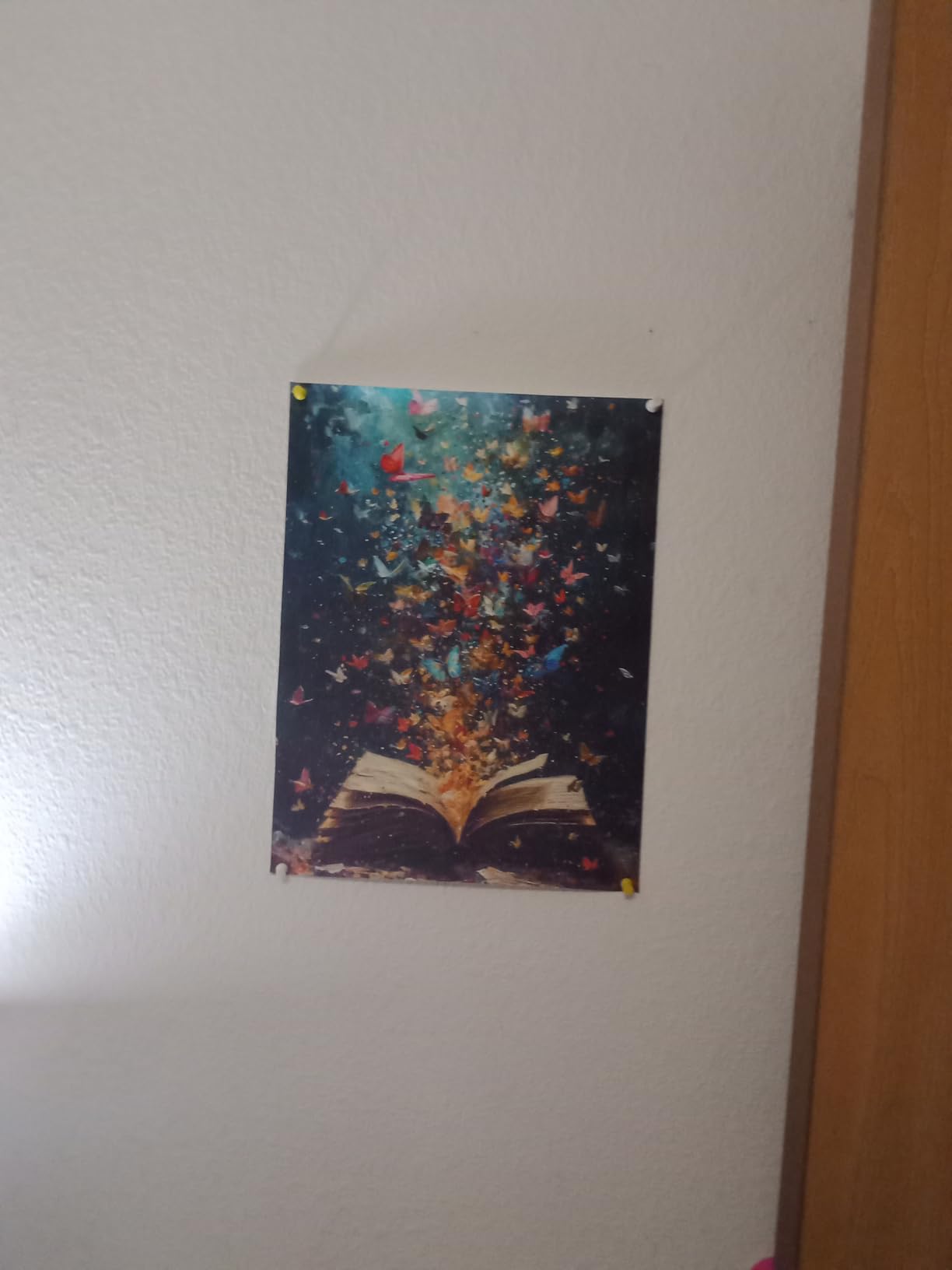 Dazzlewall Fantasy Butterfly Book Canvas Wall Art Print 12x16 in Unframed customer photo 1