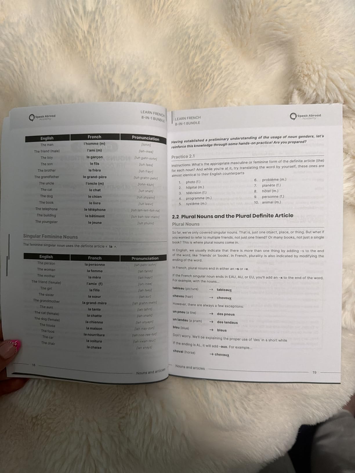 Learn French Fast for Adult Beginners: 8-in-1 Workbook: From Beginner to Advanced: 15-Minute Daily Lessons and Exercises, Short Stories, Plus a Rich Vocabulary Collection (Easy French) customer photo 1