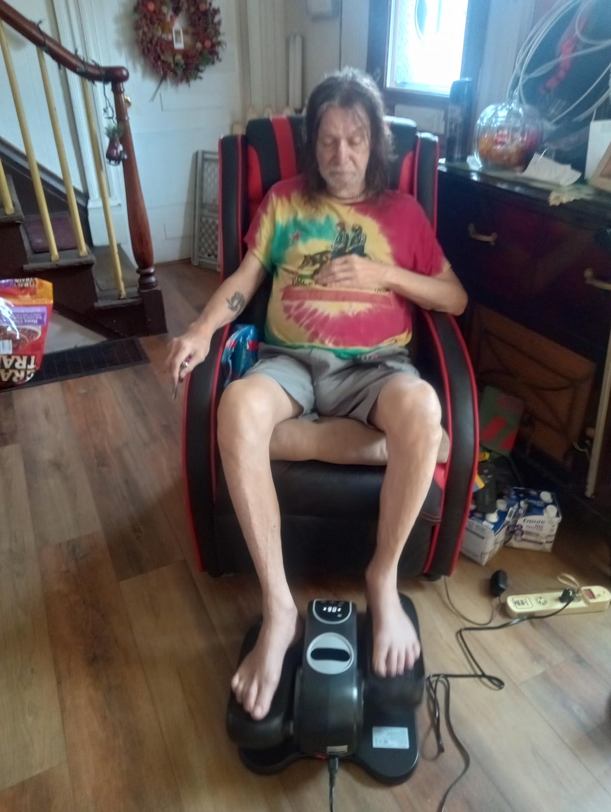 MERACH Under Desk Elliptical, Leg Exerciser While Sitting for Seniors customer photo 2