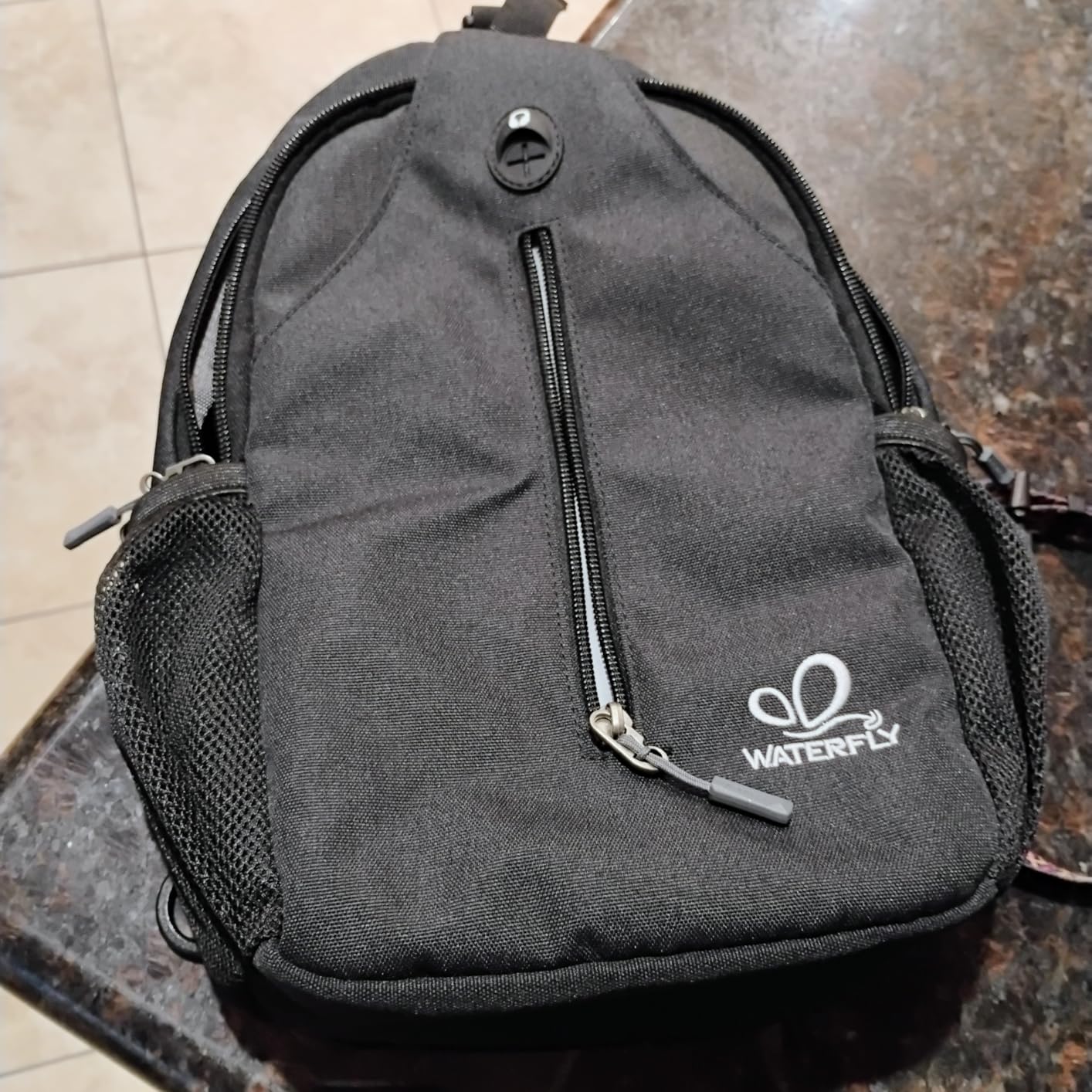 WATERFLY RFID Sling Backpack Crossbody Sling Bag Travel Hiking Daypack customer photo 2