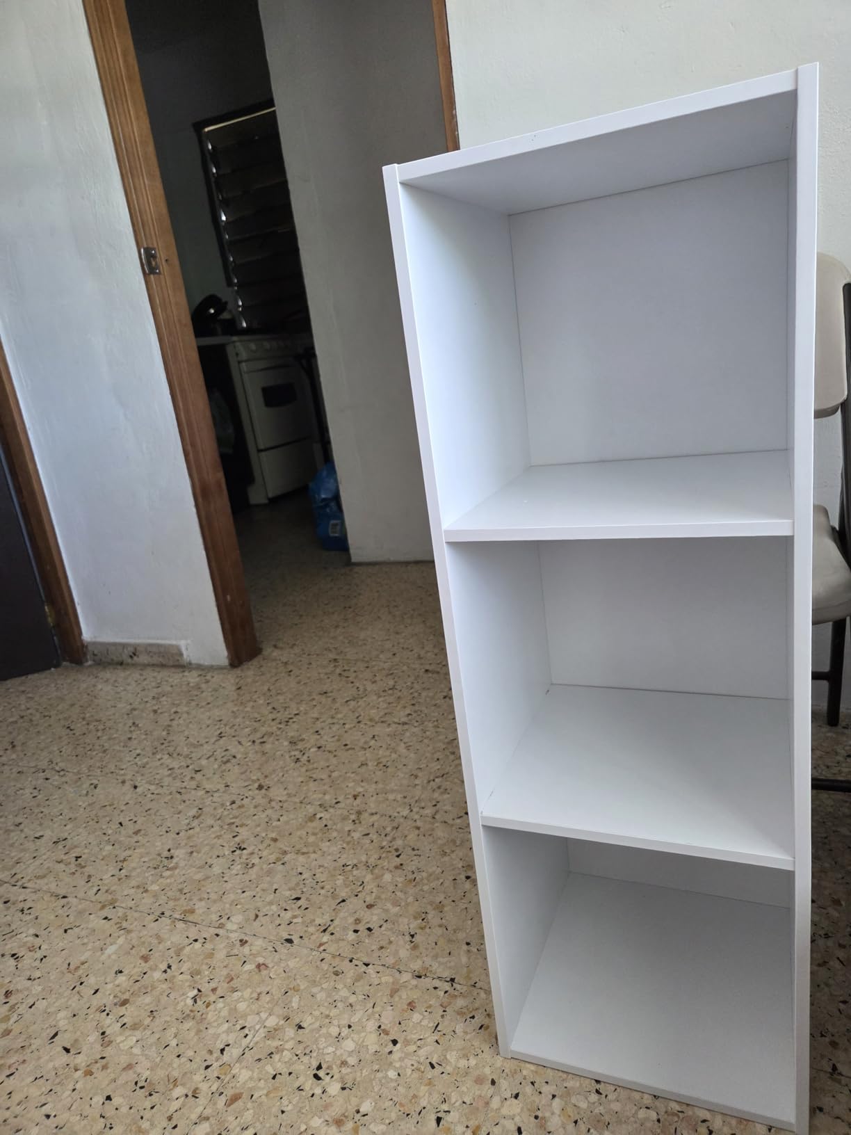 Whitmor 3 Cube Bookcase, 3 Tier Stackable MDF Bookself, Open Storage Display Organizer, Storage Cabinet for Living Room, Bedroom, Home, Office, 12.2