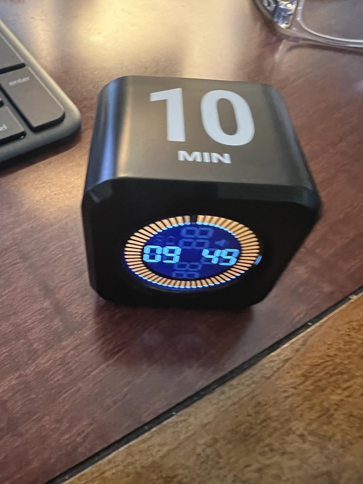 Digital Pomodoro Timer Cube 5/10/25/50min Preset, Silent & Sound Alarm customer photo 2