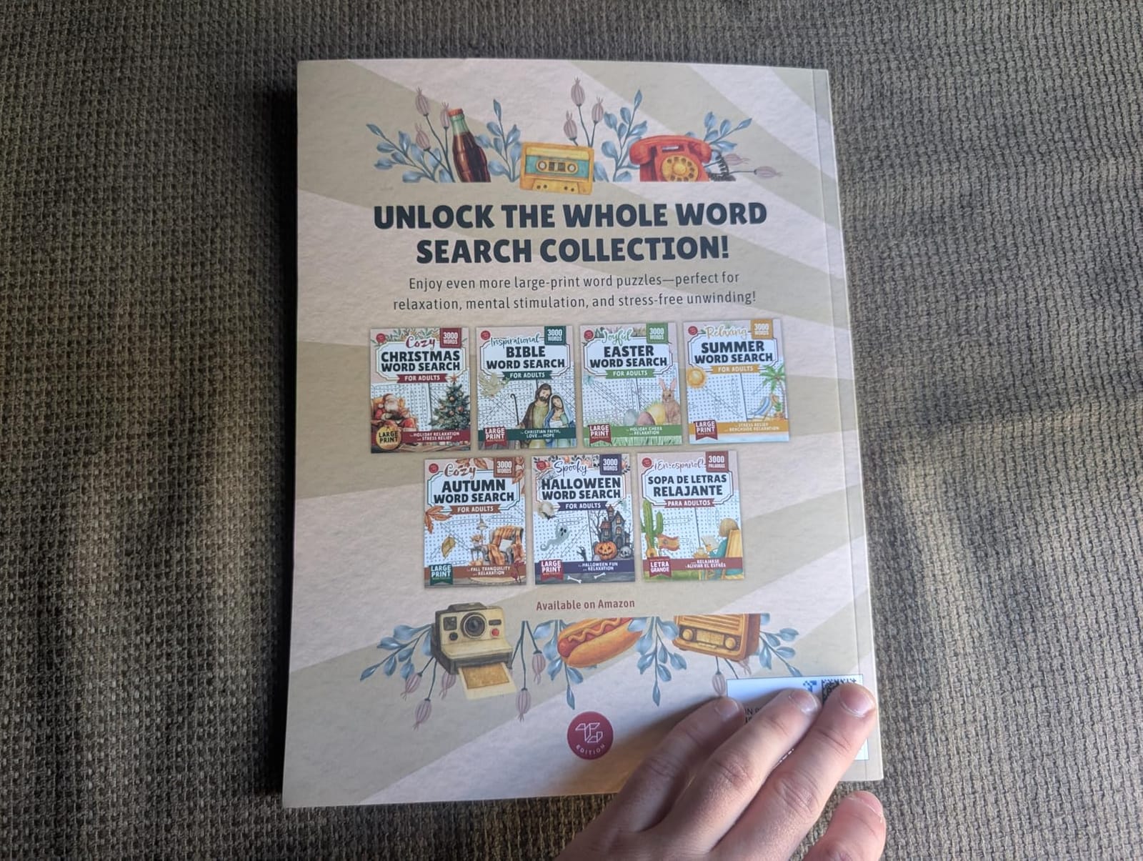 Nostalgic Word Search for Adults & Seniors: Large Print Word Puzzles for Sparking Memories and Staying Sharp (Word Find Books For Adults) customer photo 2