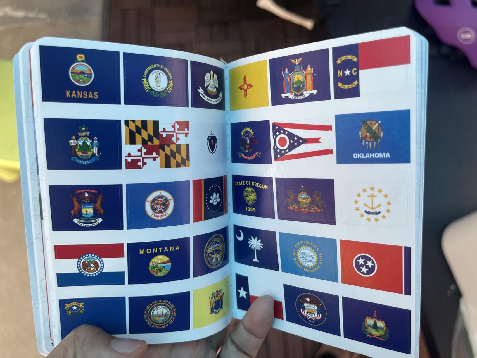 50 States Passport Book - With State Flag Stickers & Travel Tracker Map customer photo 1