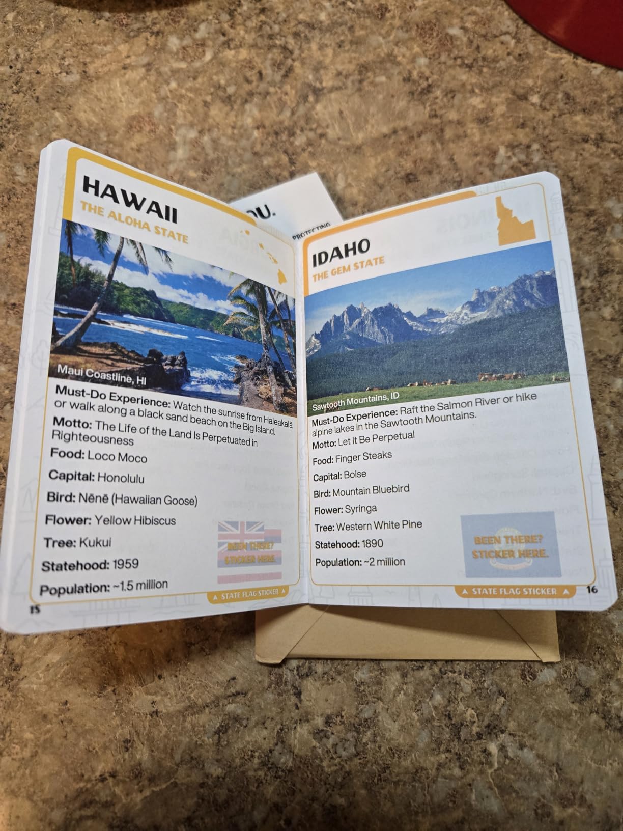50 States Passport Book - With State Flag Stickers & Travel Tracker Map customer photo 2