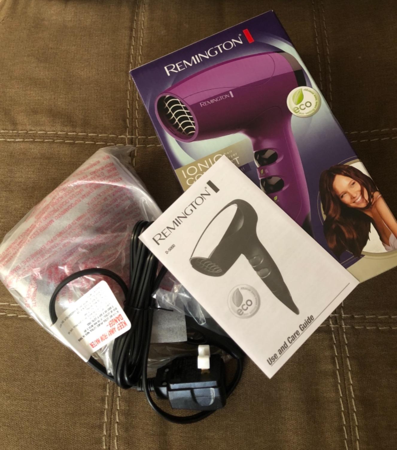Remington Ionic Compact Hair Dryer, 1875W, Portable Anti-Frizz Dryer customer photo 1