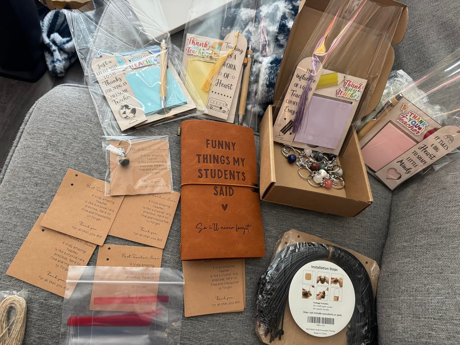 Afterprints Teacher Gifts –“Funny Things My Students Said” Leather Notebook customer photo 2