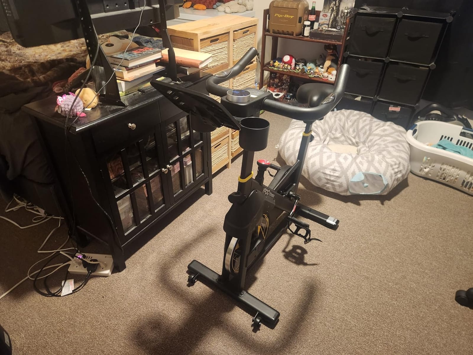 YPOO Exercise Bike Adjustable Magnetic Resistance 330LBS,APP Courses customer photo 1