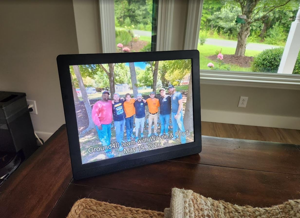 Pix-Star LUX 10.4'' Wi-Fi Digital Picture Frame – Unlimited Cloud Storage, Easy App Sharing, 40,000+ Pictures, No-Glare Display, Motion Sensor, Email/App/USB/SD - 10 inch customer photo 1