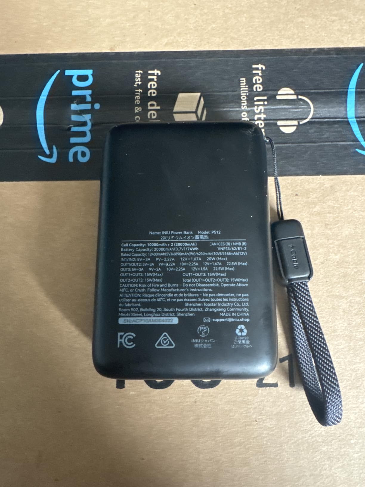INIU Portable Charger, Smallest 20000mAh 22.5W Fast Charging Power Bank customer photo 1