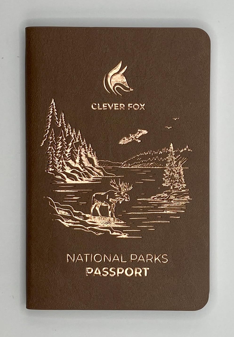 Clever Fox National Park Passport Book for Stamps & Notes, Dark Blue customer photo 1