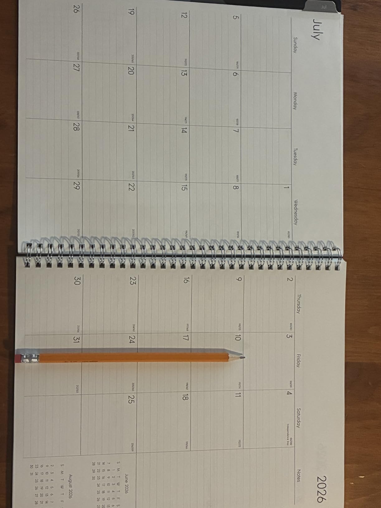 Blue Sky 2026-2027 Weekly & Monthly Academic Planner, 7