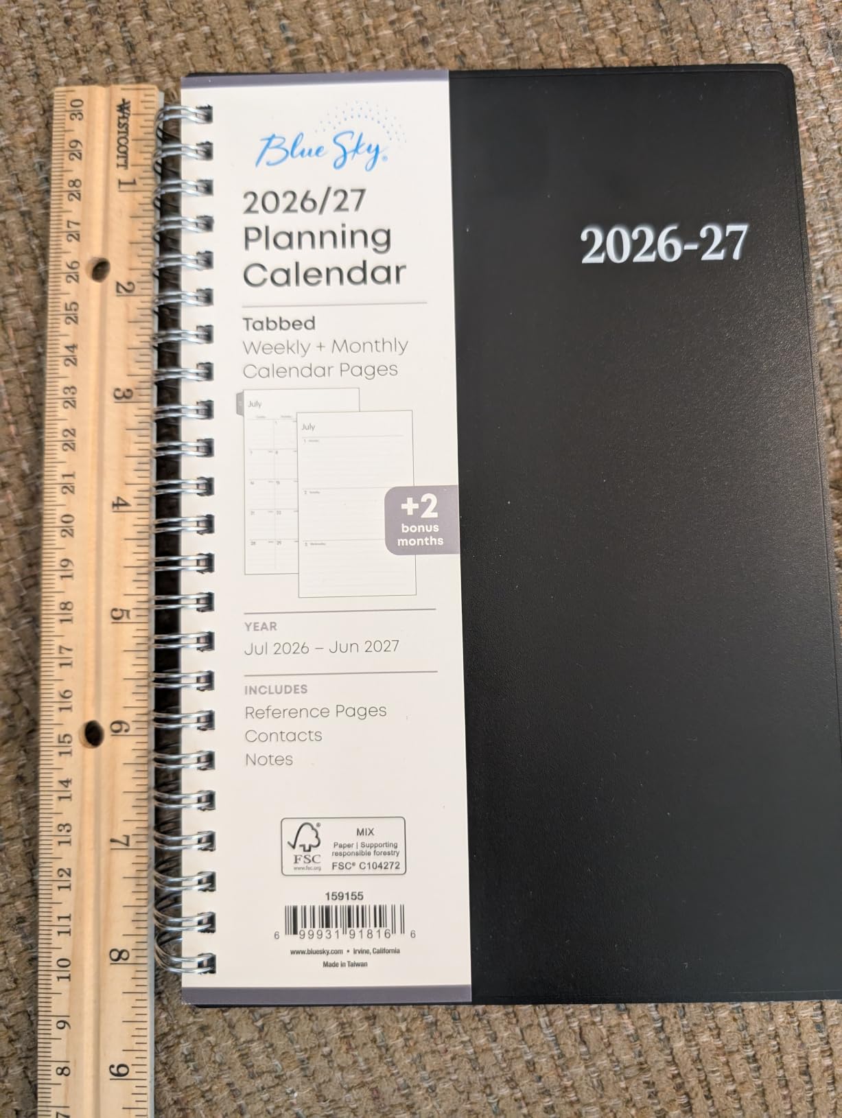 Blue Sky 2026-2027 Weekly & Monthly Academic Planner, 7