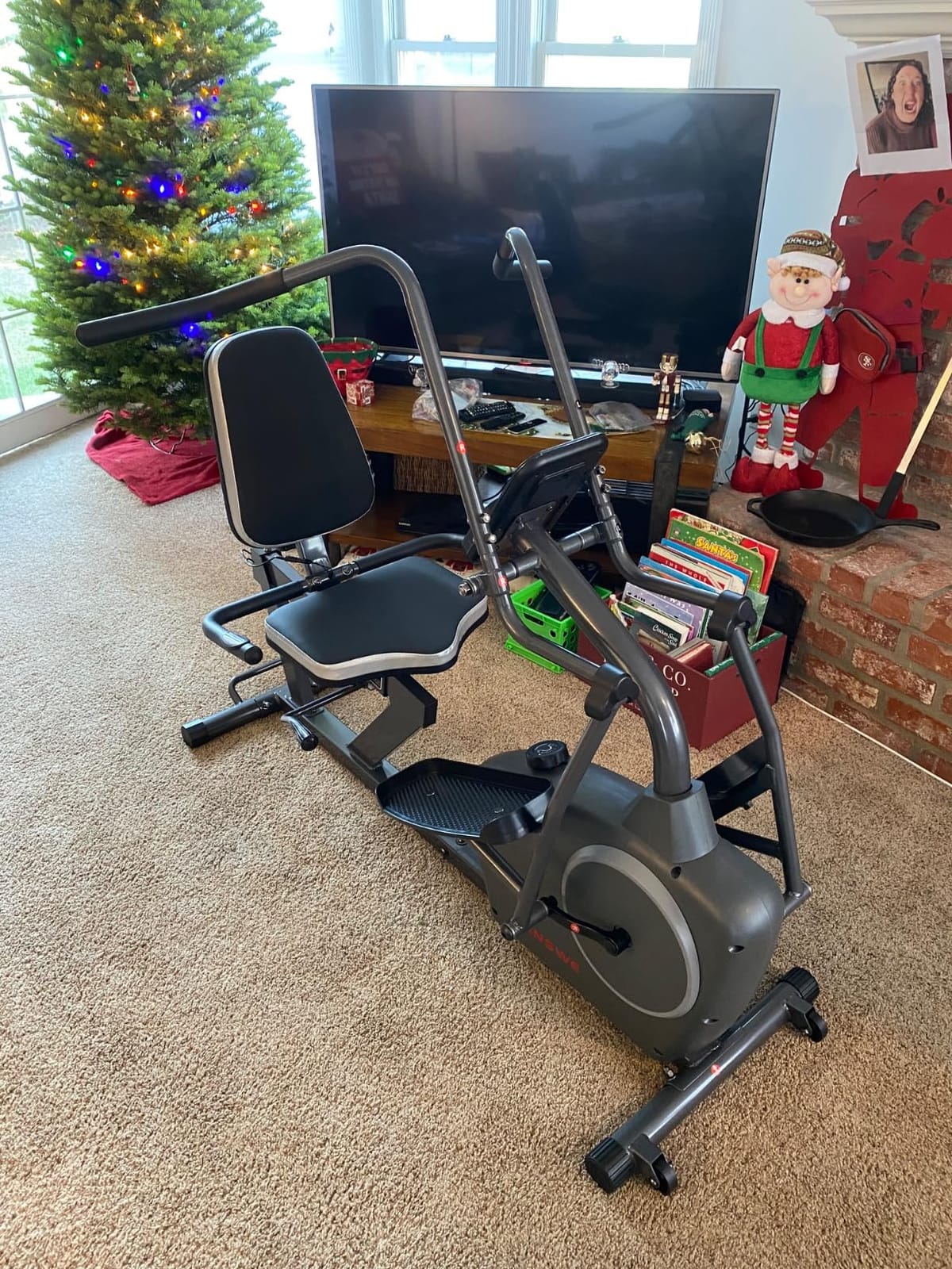 VANSWE Recumbent Elliptical Exercise Bike with Arm Exerciser customer photo 2