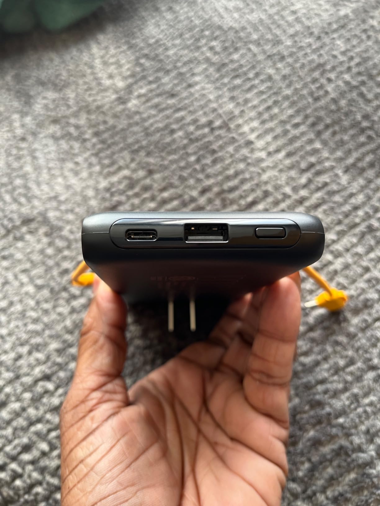 VEEKTOMX Portable Charger with Built-in Cables and AC Wall Plug, 10000mAh customer photo 2