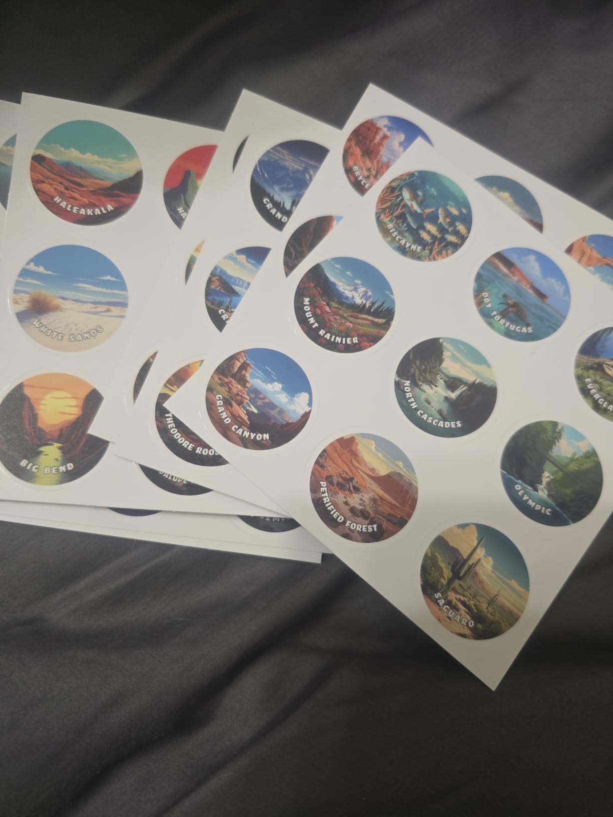 SHOXREM National Parks Stamp Book with Stickers, 63 Parks Travel Journal customer photo 2