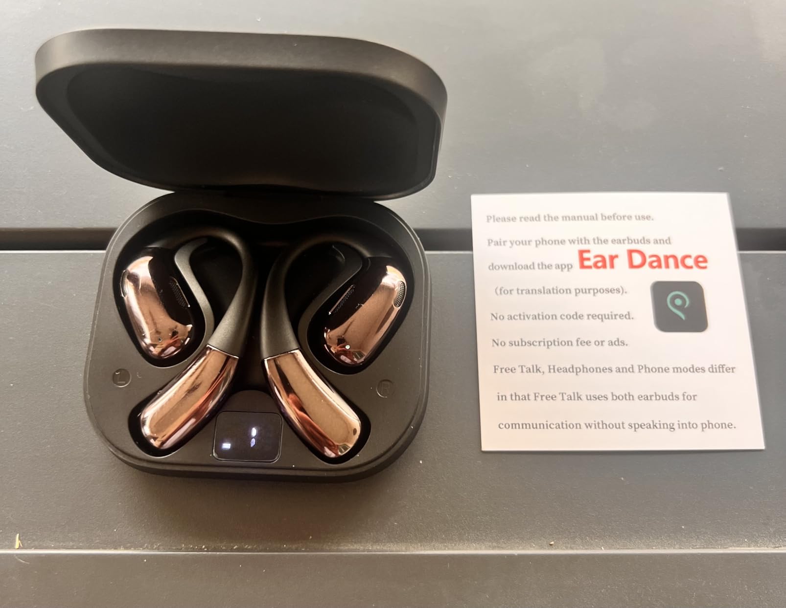 AI Translator Earbuds 165 Languages Real Time 13 Offline 80H IPX5 customer photo 2
