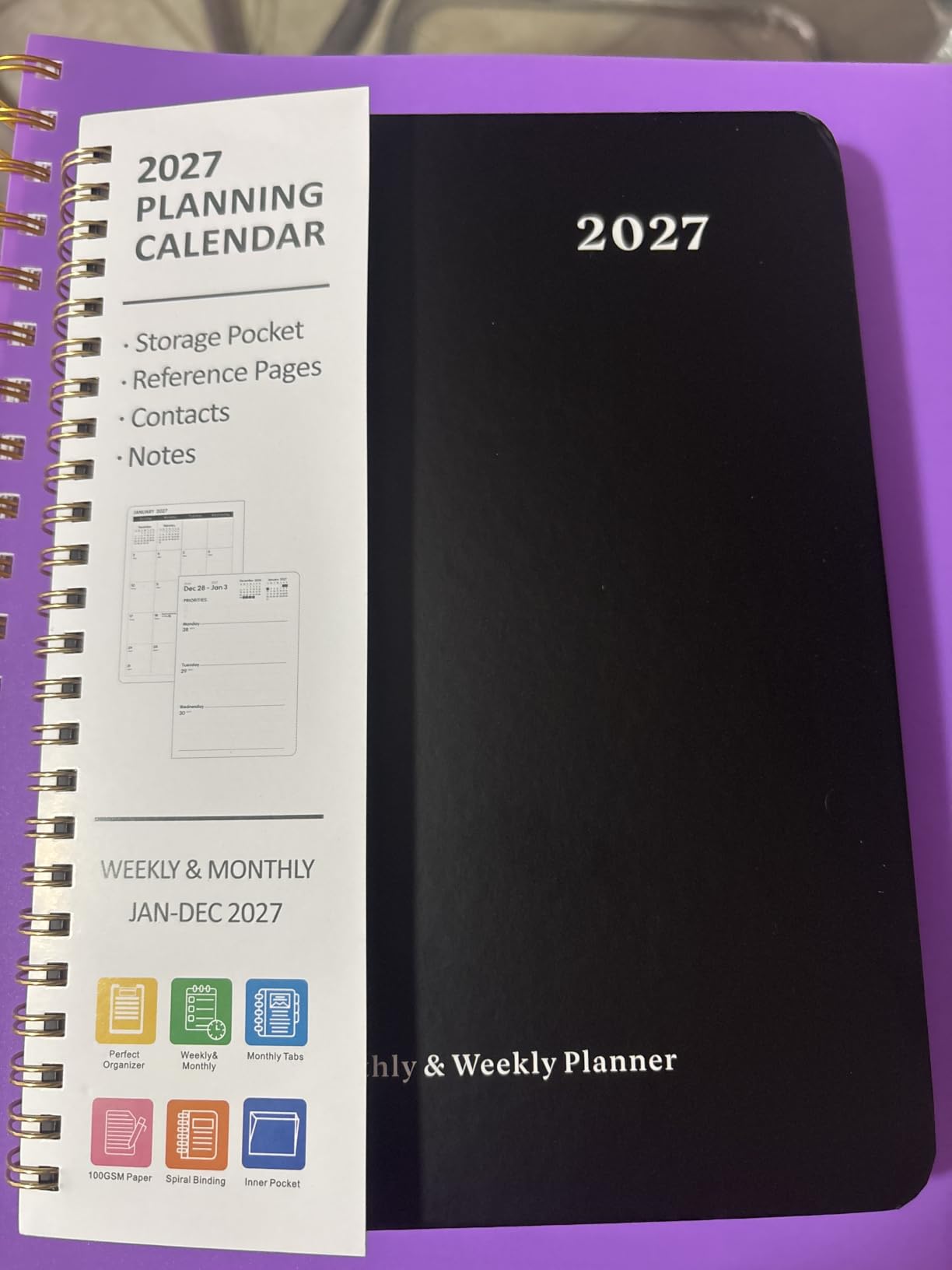 VALOME Planner 2026-2027, Weekly and Monthly Planner, 8.5