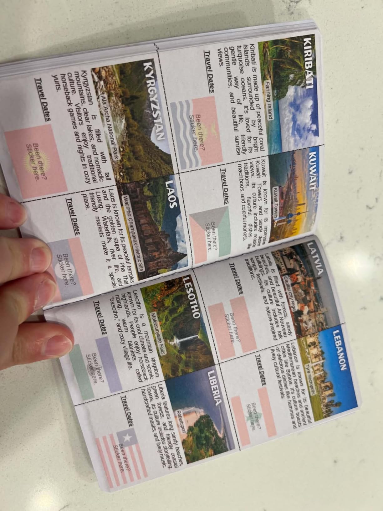 World Travel Tracker Passport: 193 Flag Stickers Track Countries Visited customer photo 1
