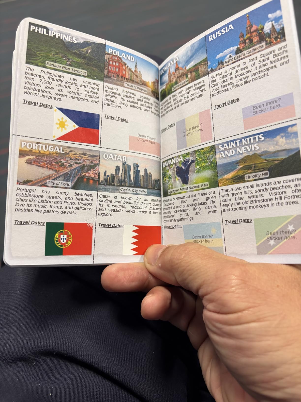World Travel Tracker Passport: 193 Flag Stickers Track Countries Visited customer photo 2
