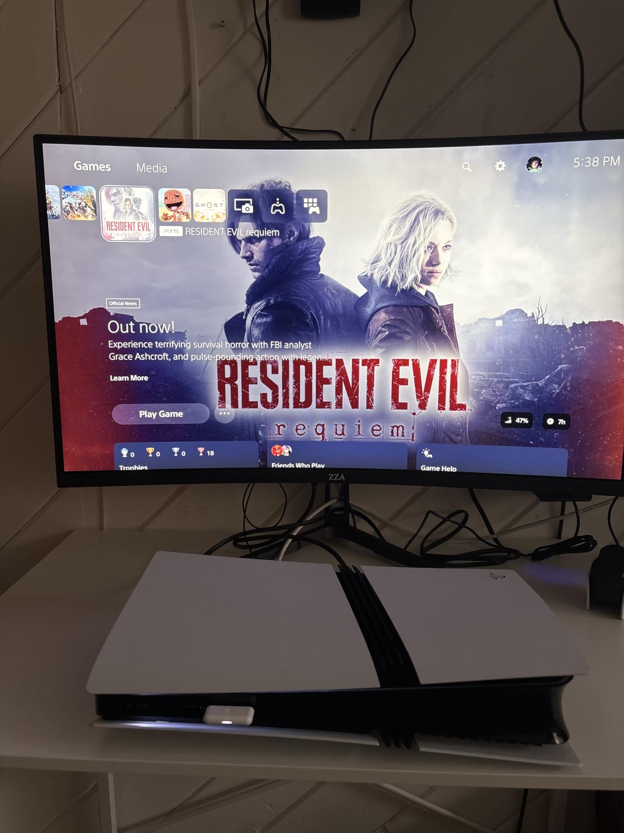ZZA 34 Inch Ultrawide Curved Monitor Built in Speakers 4K Gaming Computer Monitor 100Hz, WQHD(3440x1440P) Curved 3800R 21:9 Ultra Wide PC Display, 130% sRGB, HDMI &DP, VESA Mount Compatible-White customer photo 2