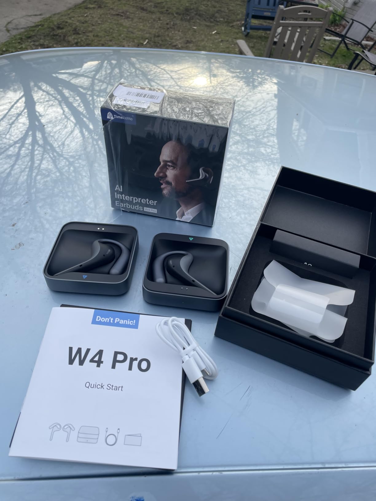 Timekettle W4 Pro AI Interpreter Earbuds with Real-Time Translation, Gray customer photo 1