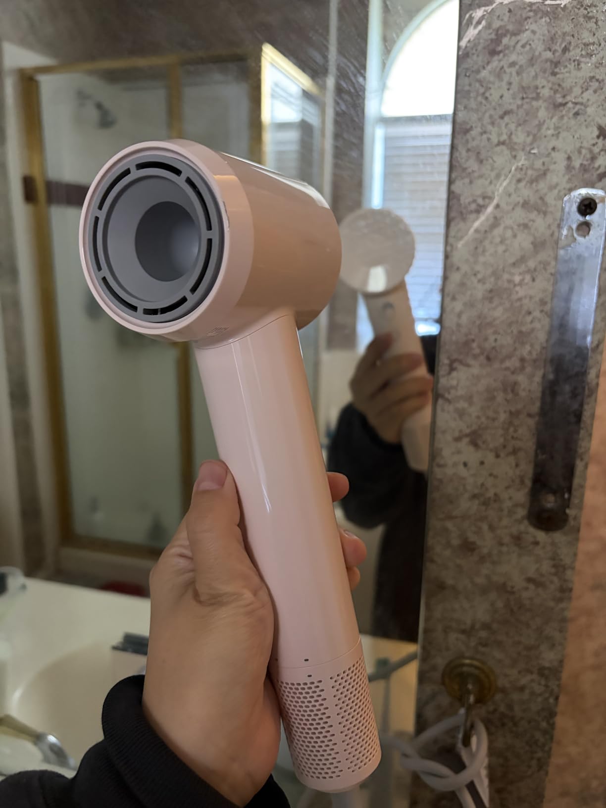 Laifen Air Diffuser Hair Dryer, 15 × High-Speed Ionic Hairdryer, Milktea customer photo 2