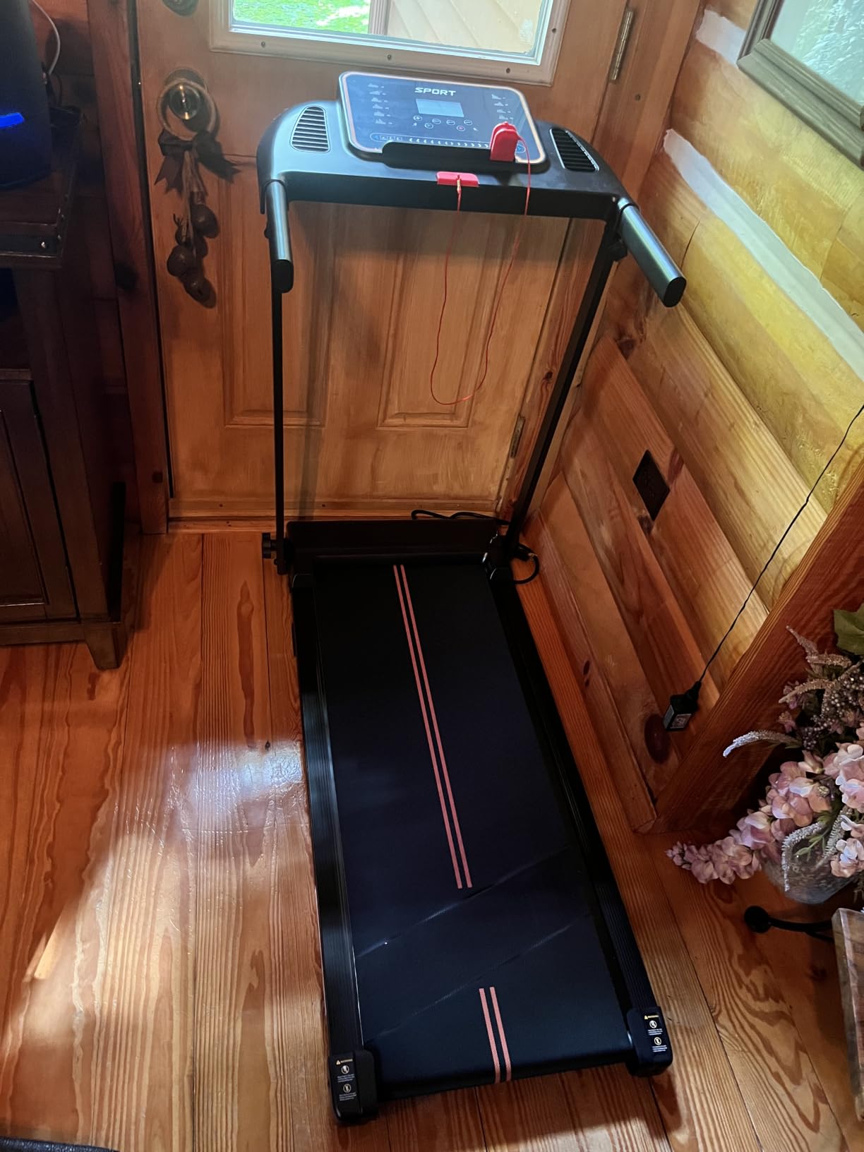 Treadmills for Home Walking Pad - Foldable Treadmill Under Desk with Handle Bar 0.6-6.2 MPH Portable Folding Pads Compact Running Machine customer photo 1