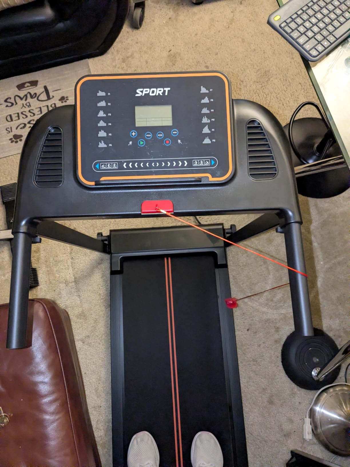 Treadmills for Home Walking Pad - Foldable Treadmill Under Desk with Handle Bar 0.6-6.2 MPH Portable Folding Pads Compact Running Machine customer photo 2