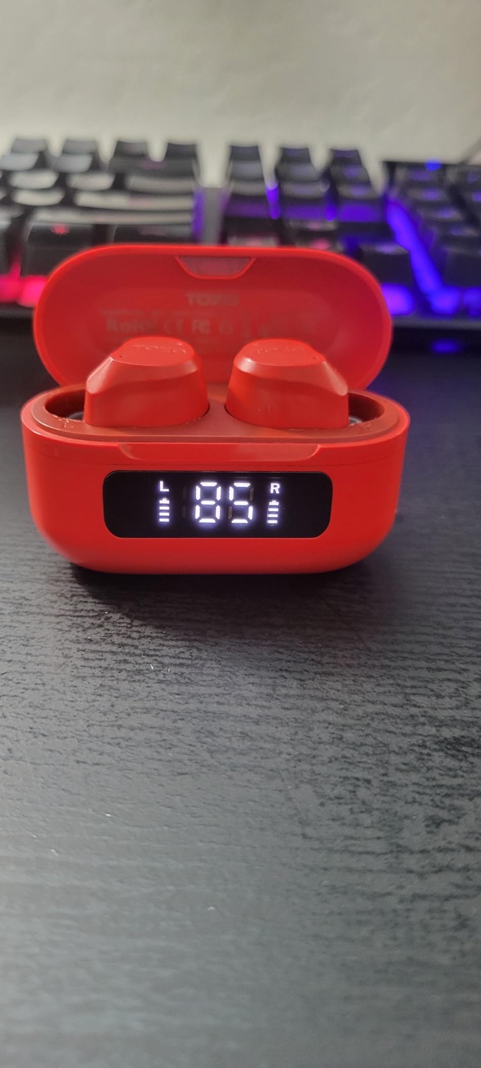 TOZO NC9 Hybrid Active Noise Cancelling Wireless Earbuds, 60H, LED Display customer photo 2
