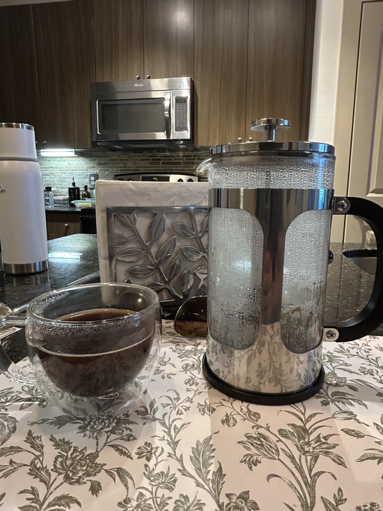 Veken French Press Coffee Maker,No Plastic Touches Cafe,21oz 0.6L Small Pot customer photo 1