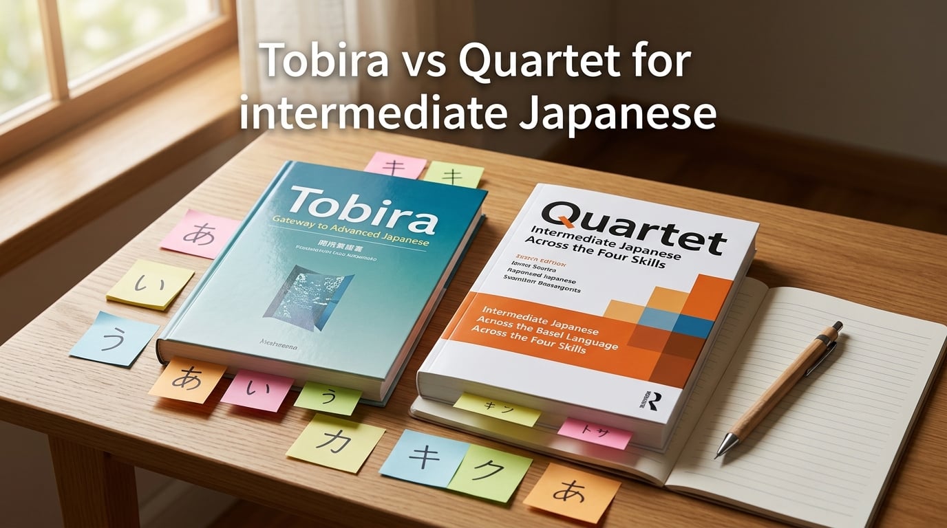 Tobira vs Quartet for intermediate Japanese