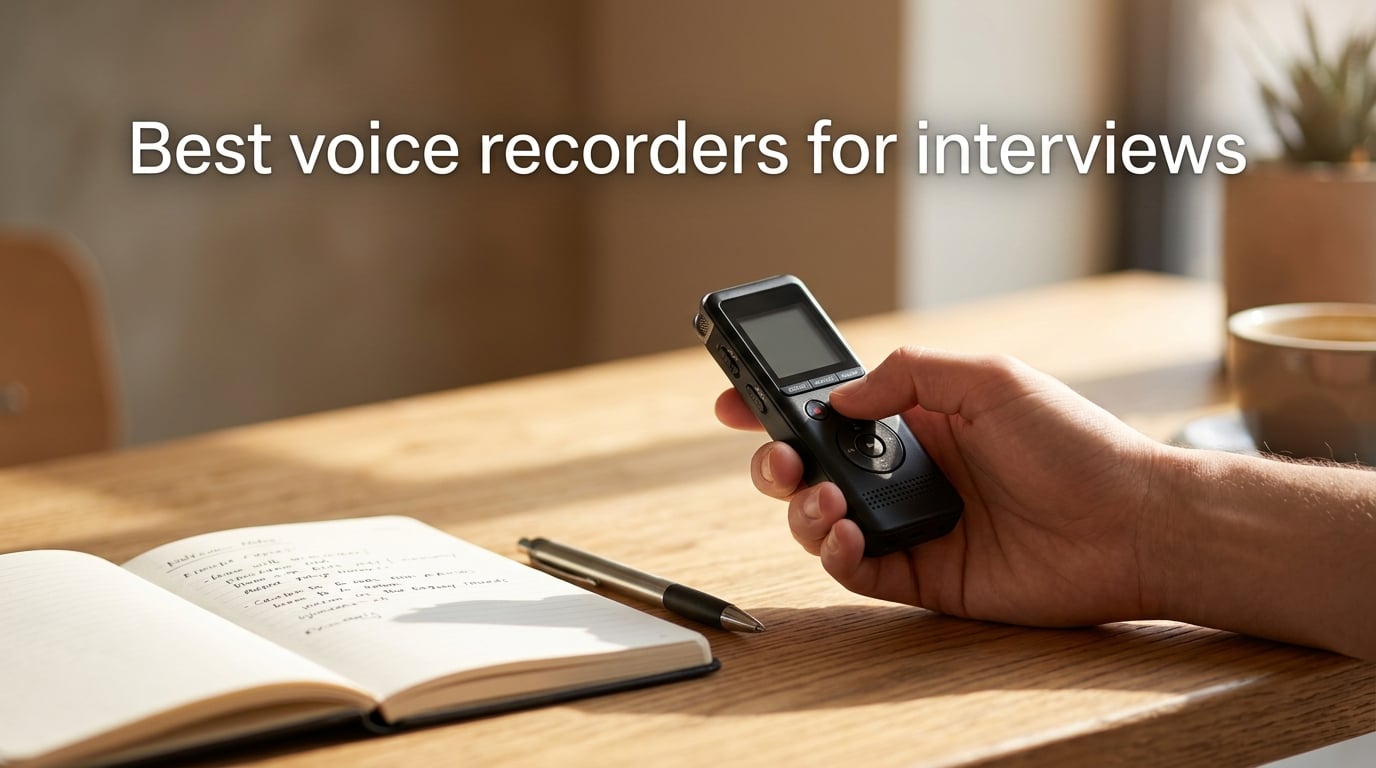 Best voice recorders for interviews