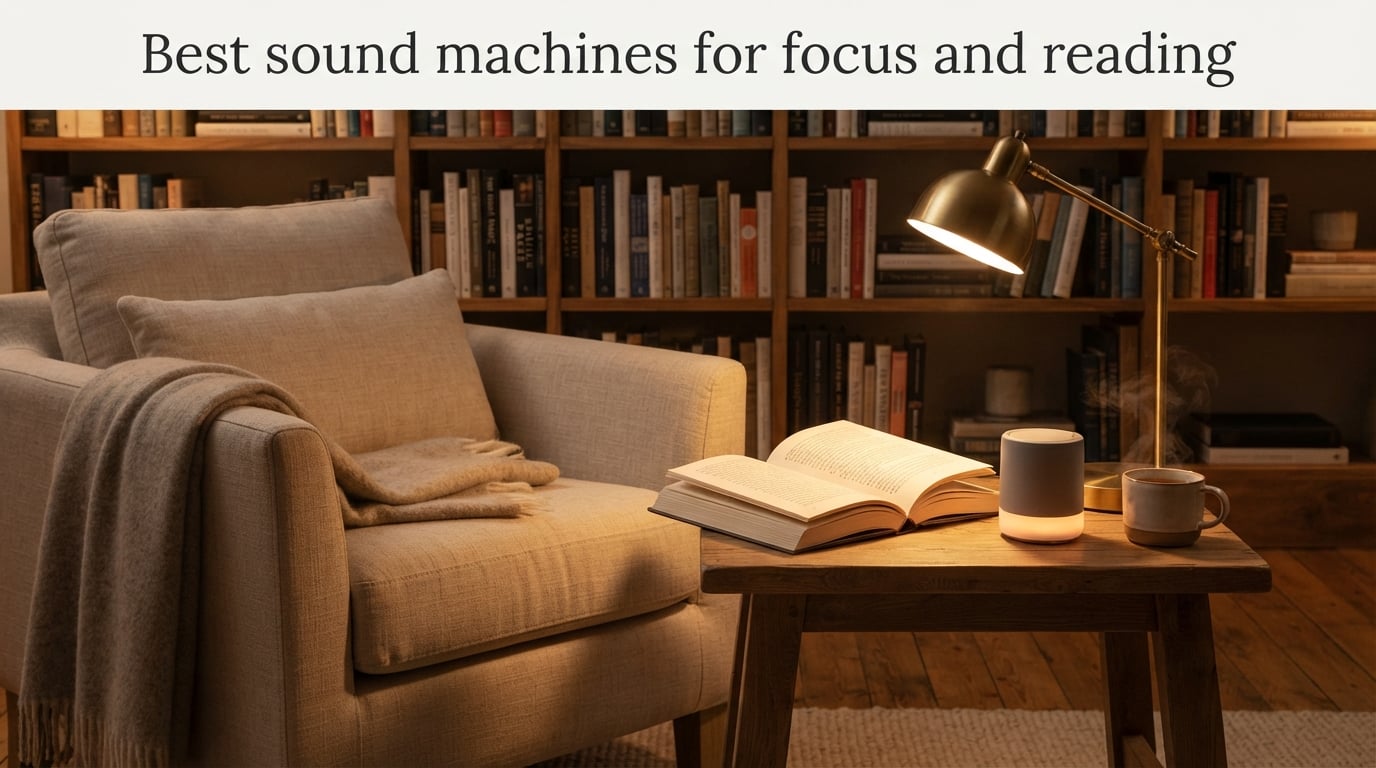 Best sound machines for focus and reading