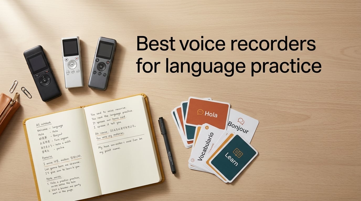 Best voice recorders for language practice