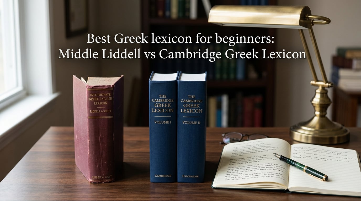 Best Greek lexicon for beginners: Middle Liddell vs Cambridge Greek Lexicon
