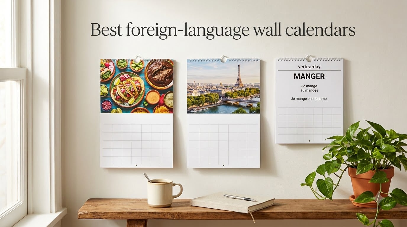 Best foreign-language wall calendars