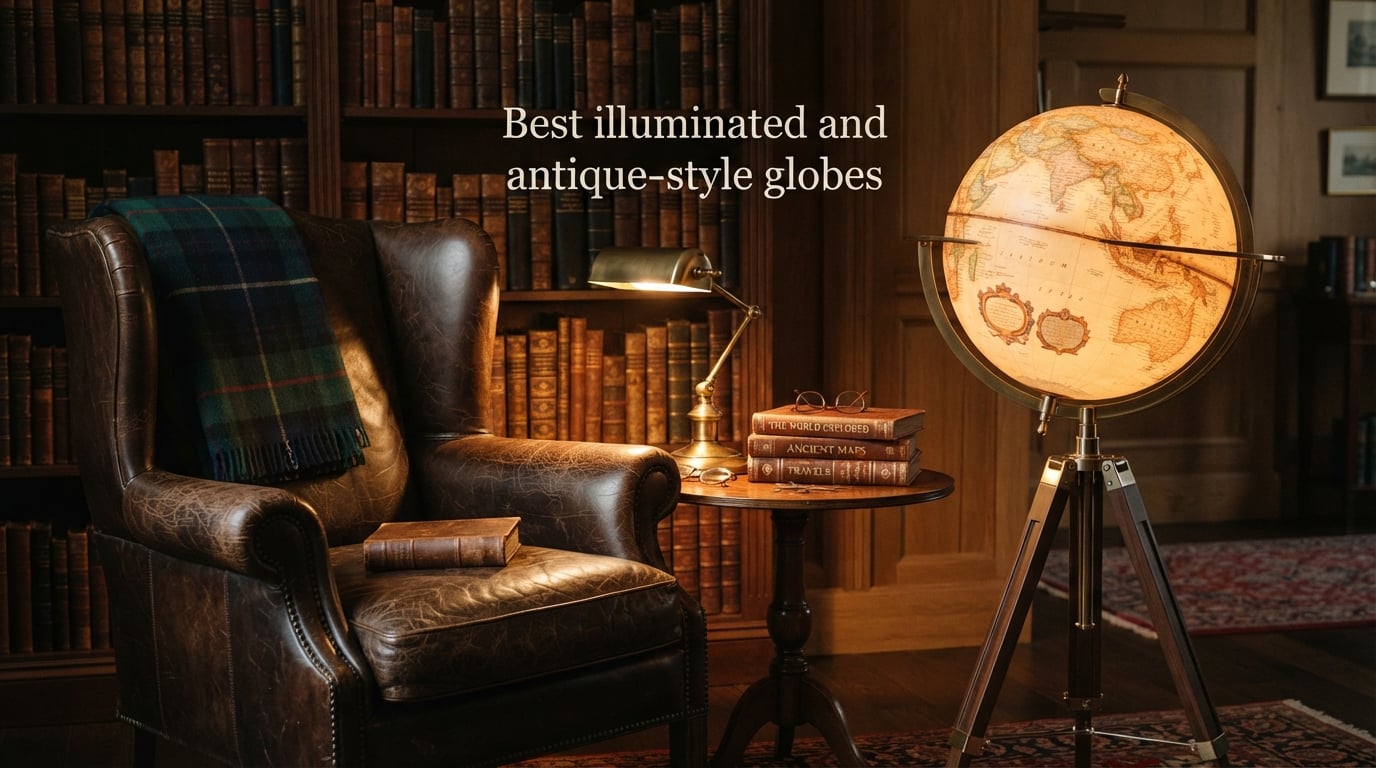 Best illuminated and antique-style globes