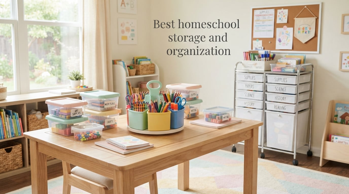 Best homeschool storage and organization