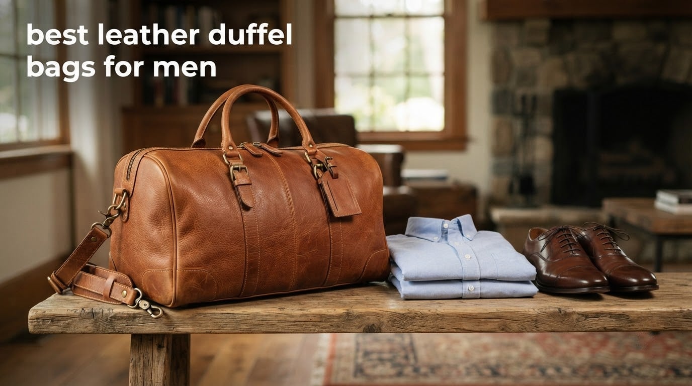 best leather duffel bags for men